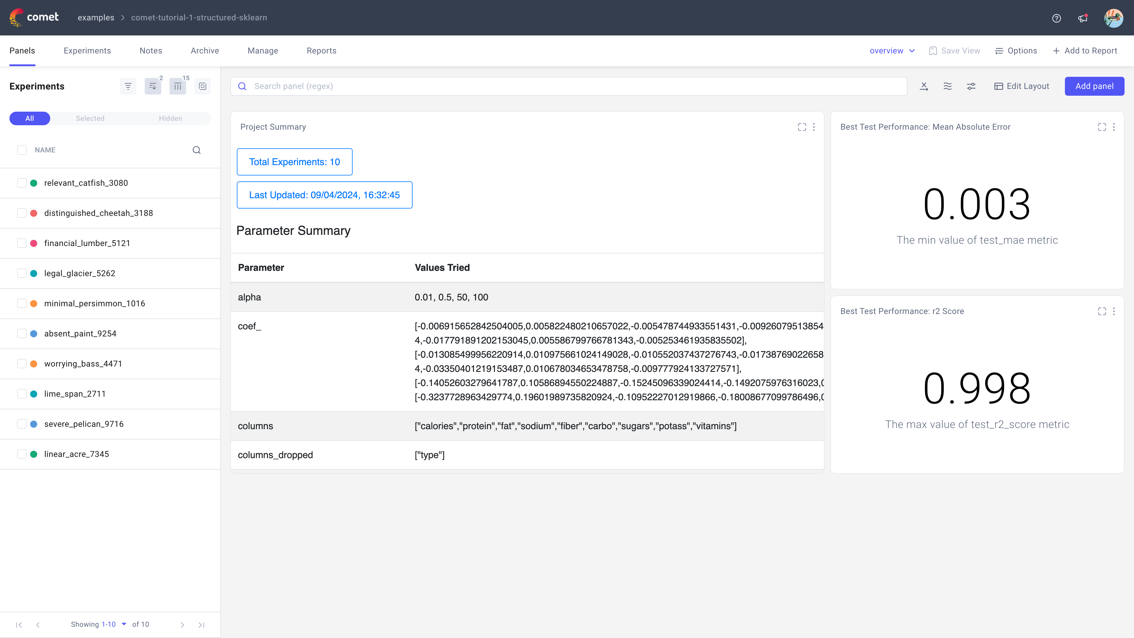 Example Project Page